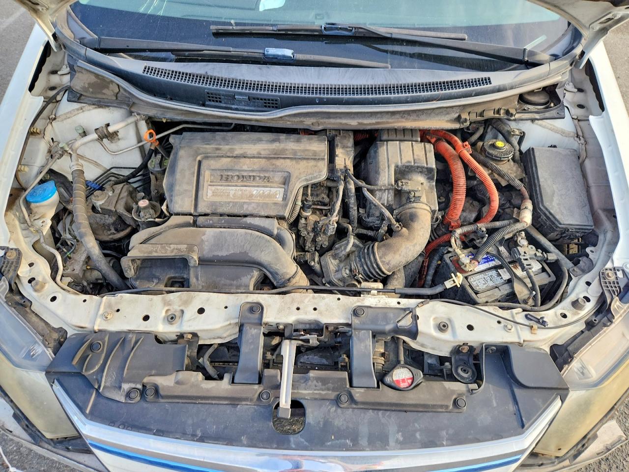 2012 Honda Civic Hybrid White vin: JHMFB4F24CS009537