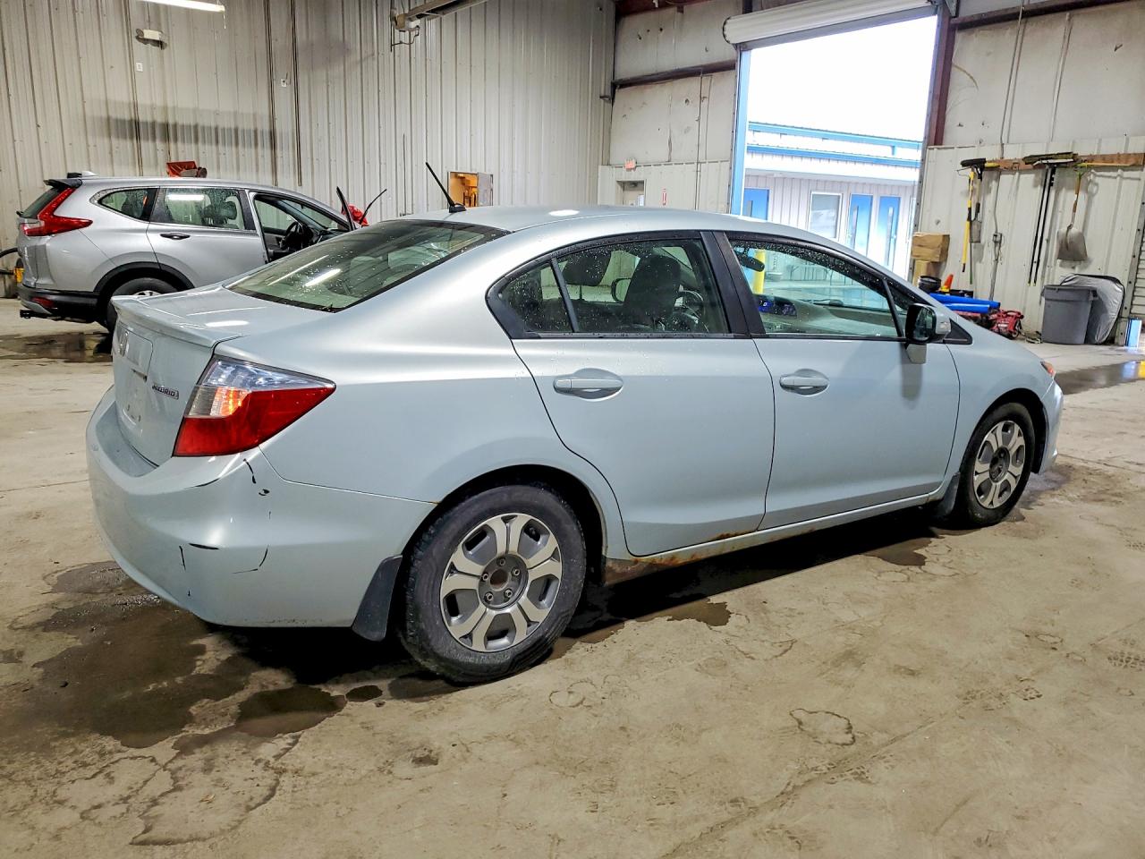 2012 Honda Civic Hybrid Blue vin: JHMFB4F24CS009635