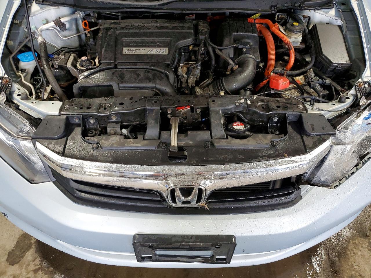 2012 Honda Civic Hybrid Blue vin: JHMFB4F24CS009635