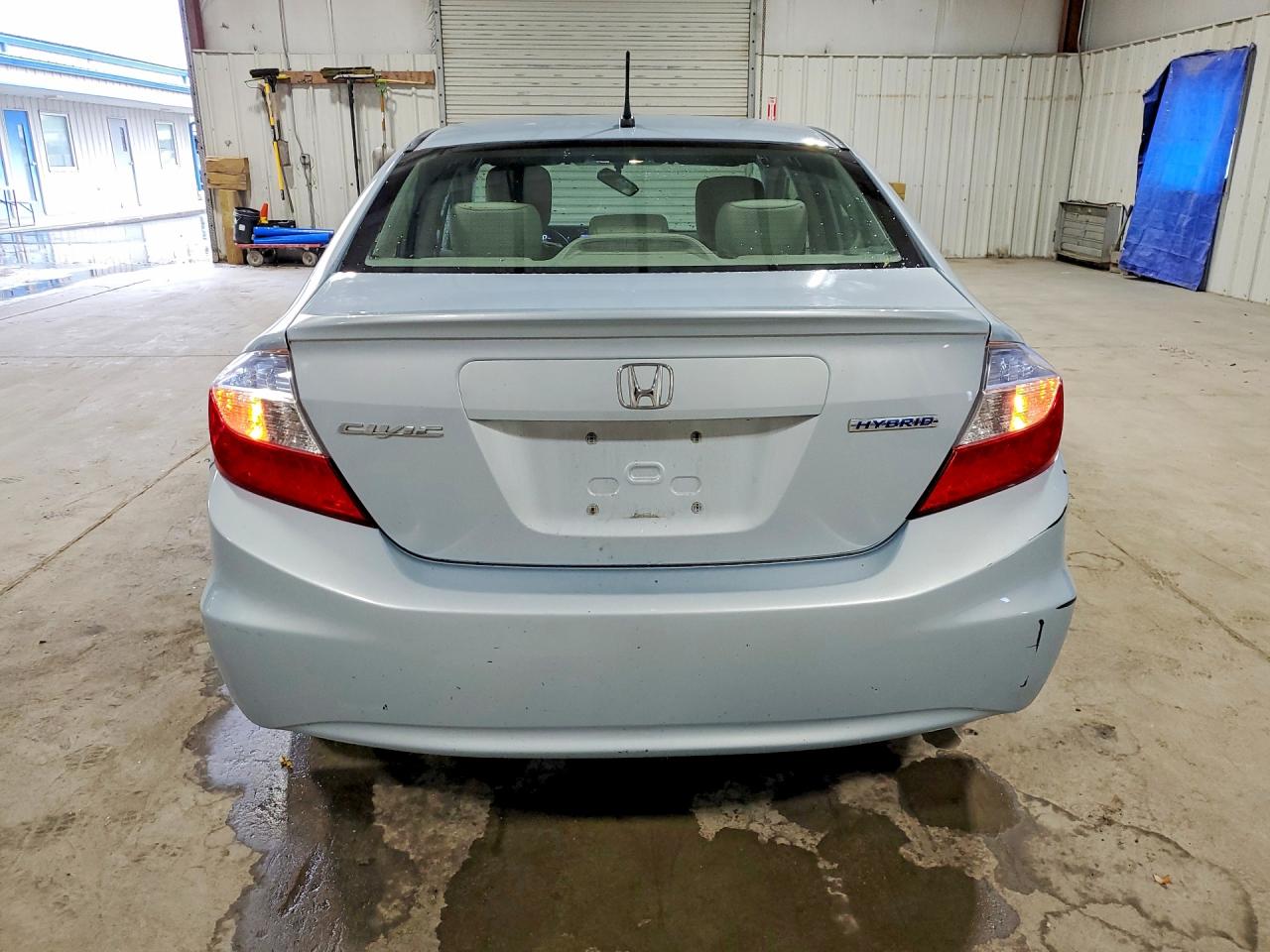 2012 Honda Civic Hybrid Blue vin: JHMFB4F24CS009635