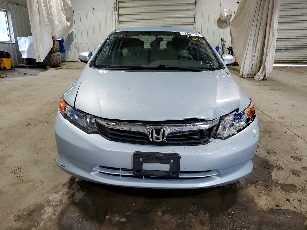2012 Honda Civic Hybrid Blue vin: JHMFB4F24CS009635