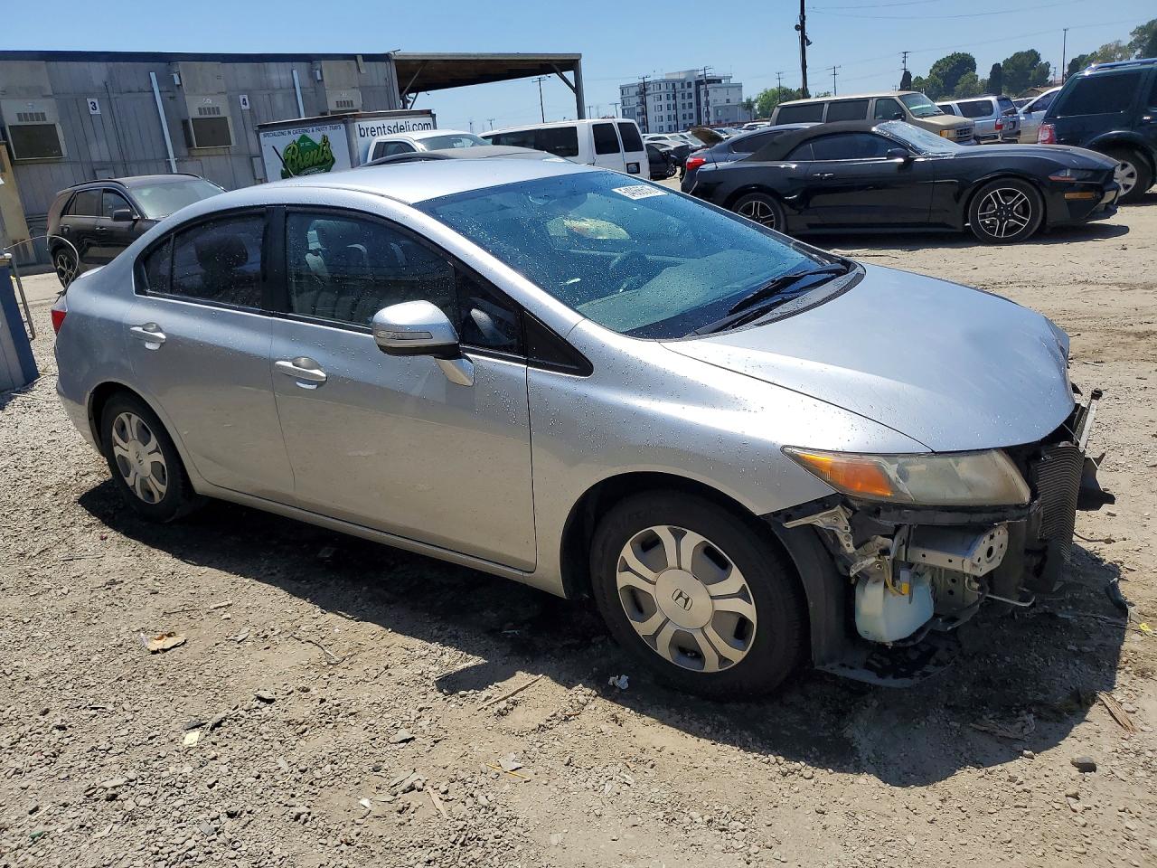 2012 Honda Civic Hybrid Silver vin: JHMFB4F25CS000443