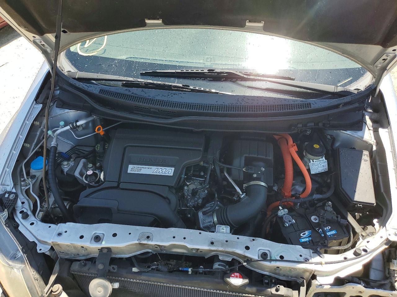 2012 Honda Civic Hybrid Silver vin: JHMFB4F25CS000443