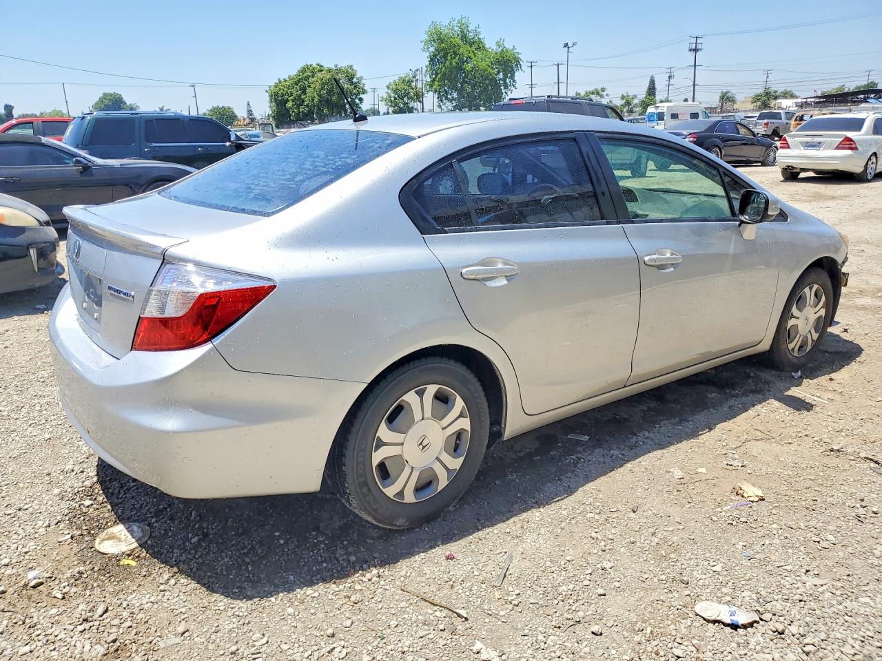 2012 Honda Civic Hybrid Silver vin: JHMFB4F25CS000443