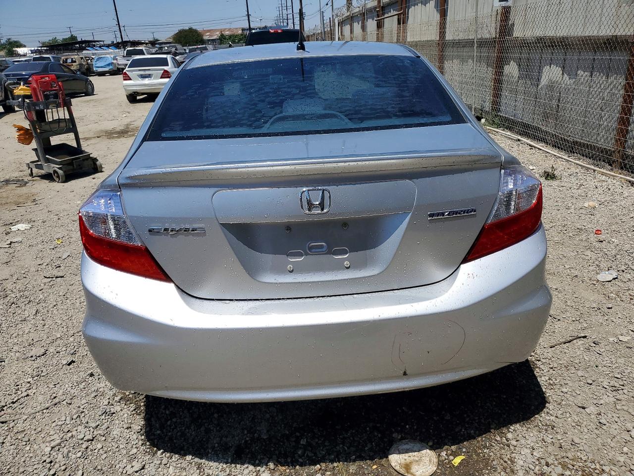2012 Honda Civic Hybrid Silver vin: JHMFB4F25CS000443