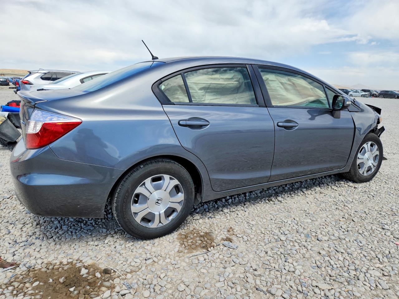 2012 Honda Civic Hybrid Gray vin: JHMFB4F25CS009319