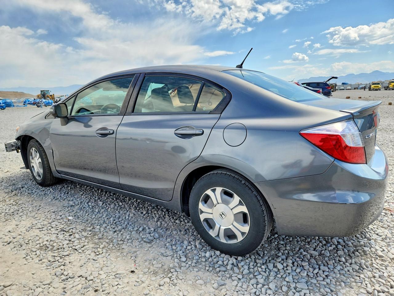 2012 Honda Civic Hybrid Gray vin: JHMFB4F25CS009319