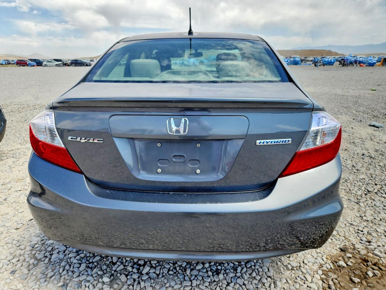 2012 Honda Civic Hybrid Gray vin: JHMFB4F25CS009319