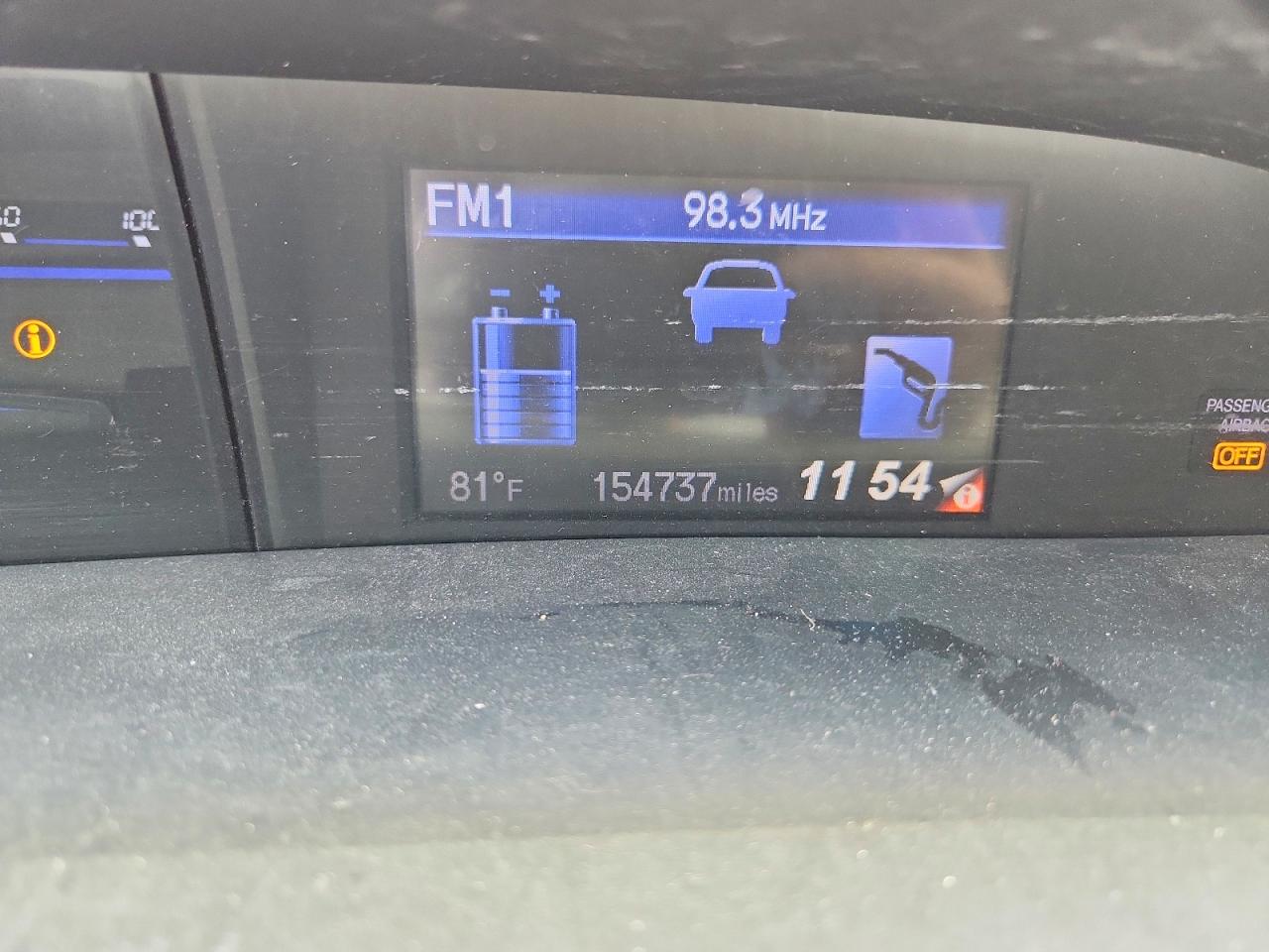 2012 Honda Civic Hybrid Gray vin: JHMFB4F25CS009319