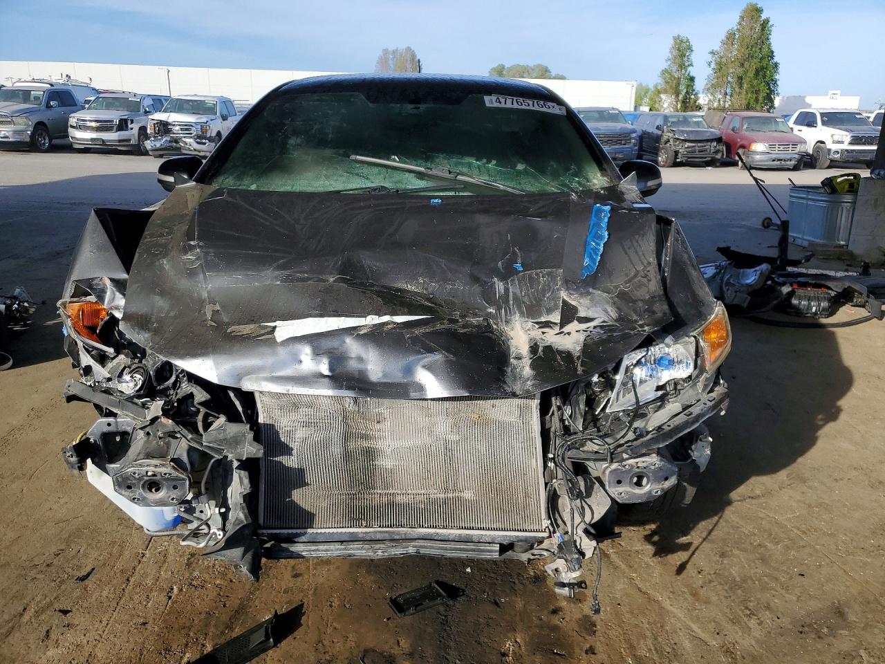 2012 Honda Civic Hybrid Gray vin: JHMFB4F27CS000637