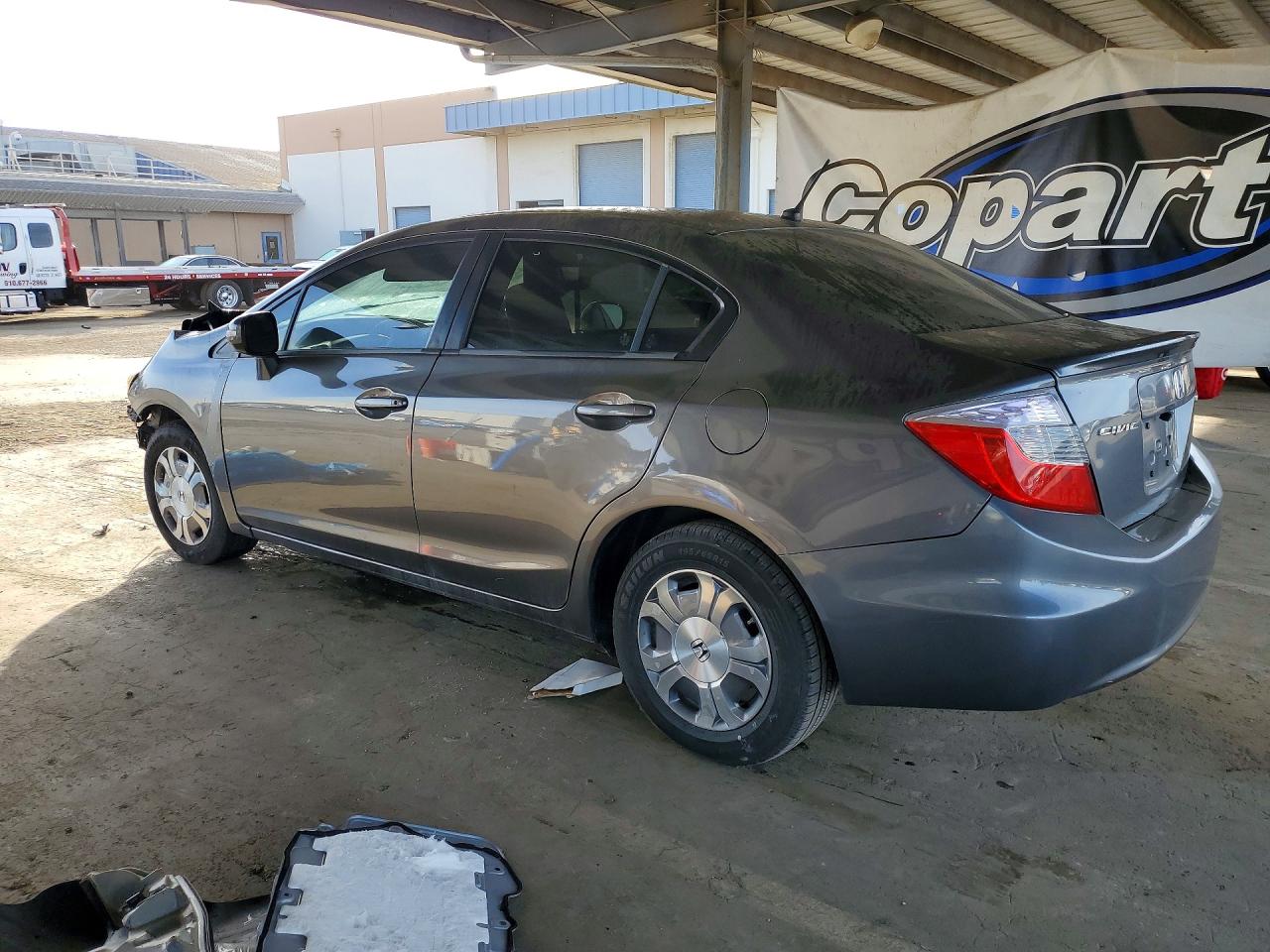 2012 Honda Civic Hybrid Gray vin: JHMFB4F27CS000637