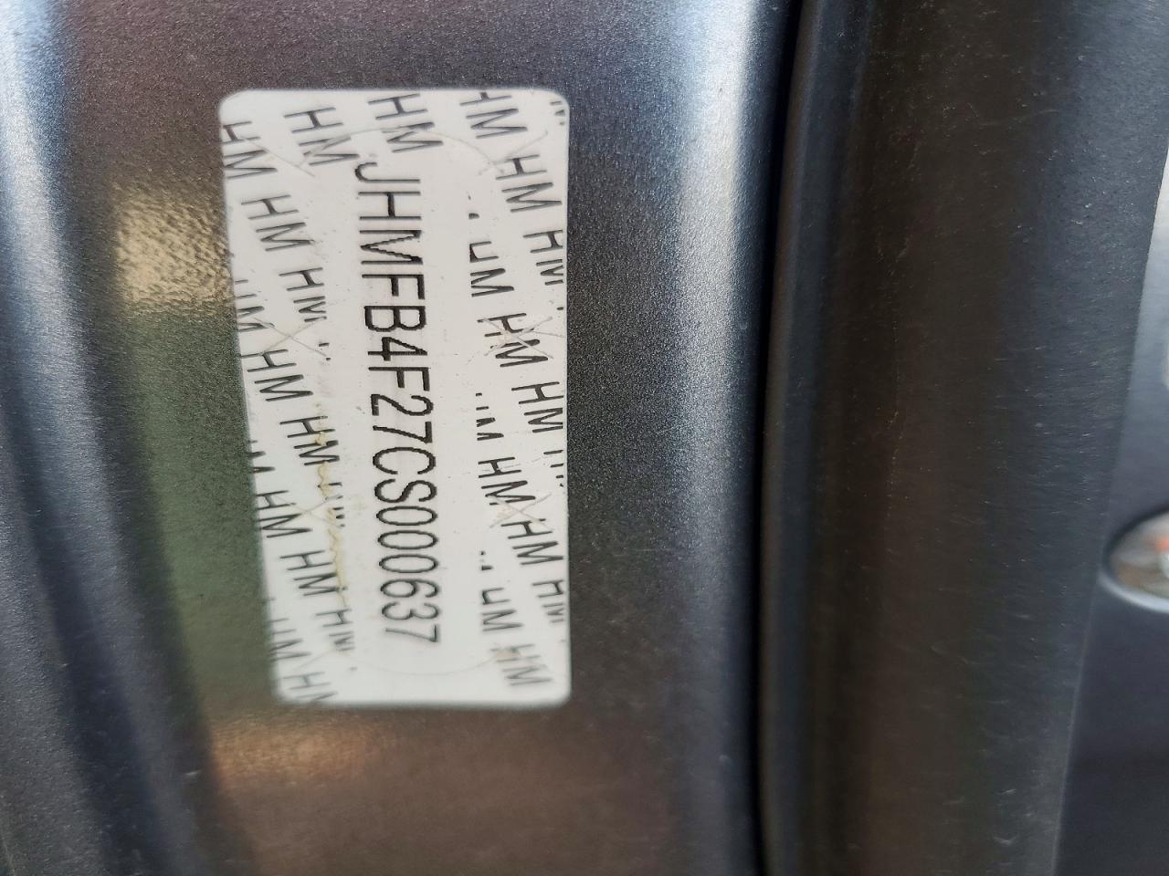 2012 Honda Civic Hybrid Gray vin: JHMFB4F27CS000637