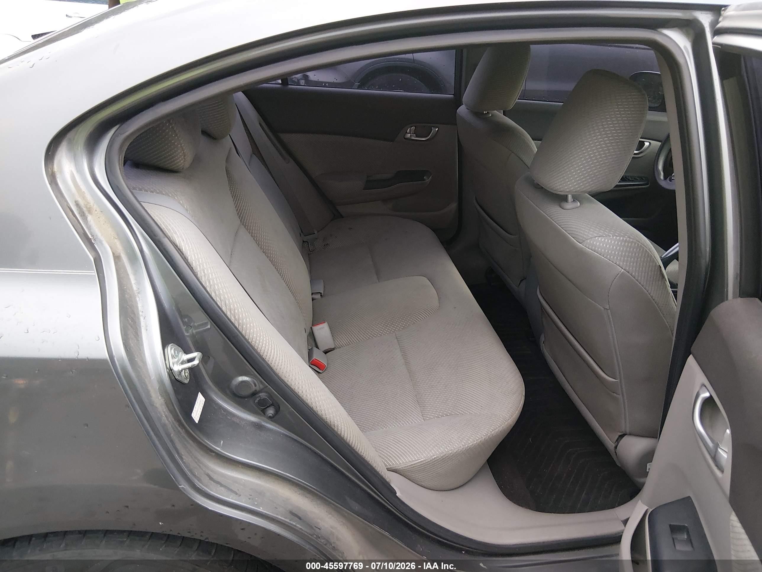 2012 Honda Civic Hybrid   Gray vin: JHMFB4F27CS002811