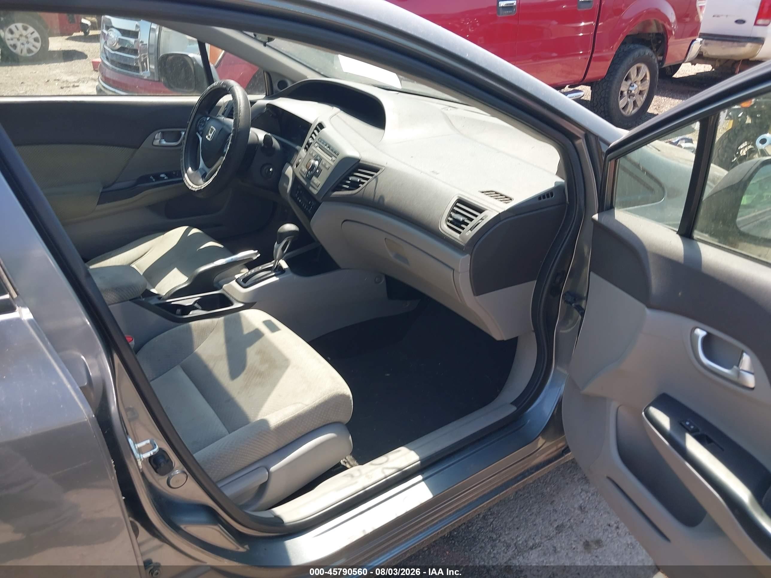 2012 Honda Civic Hybrid   Gray vin: JHMFB4F27CS005188