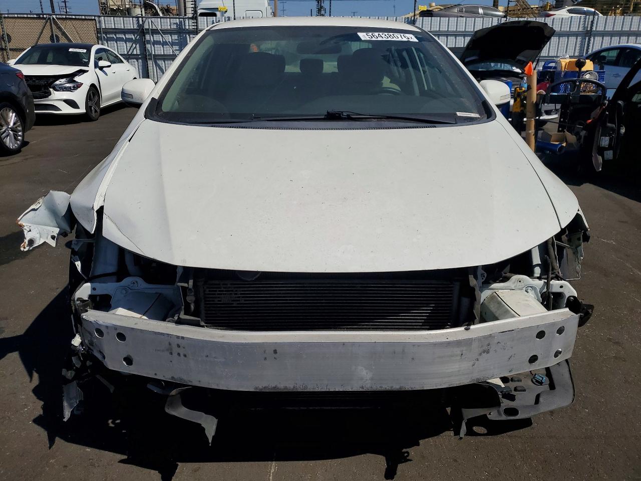 2012 Honda Civic Hybrid White vin: JHMFB4F27CS007748