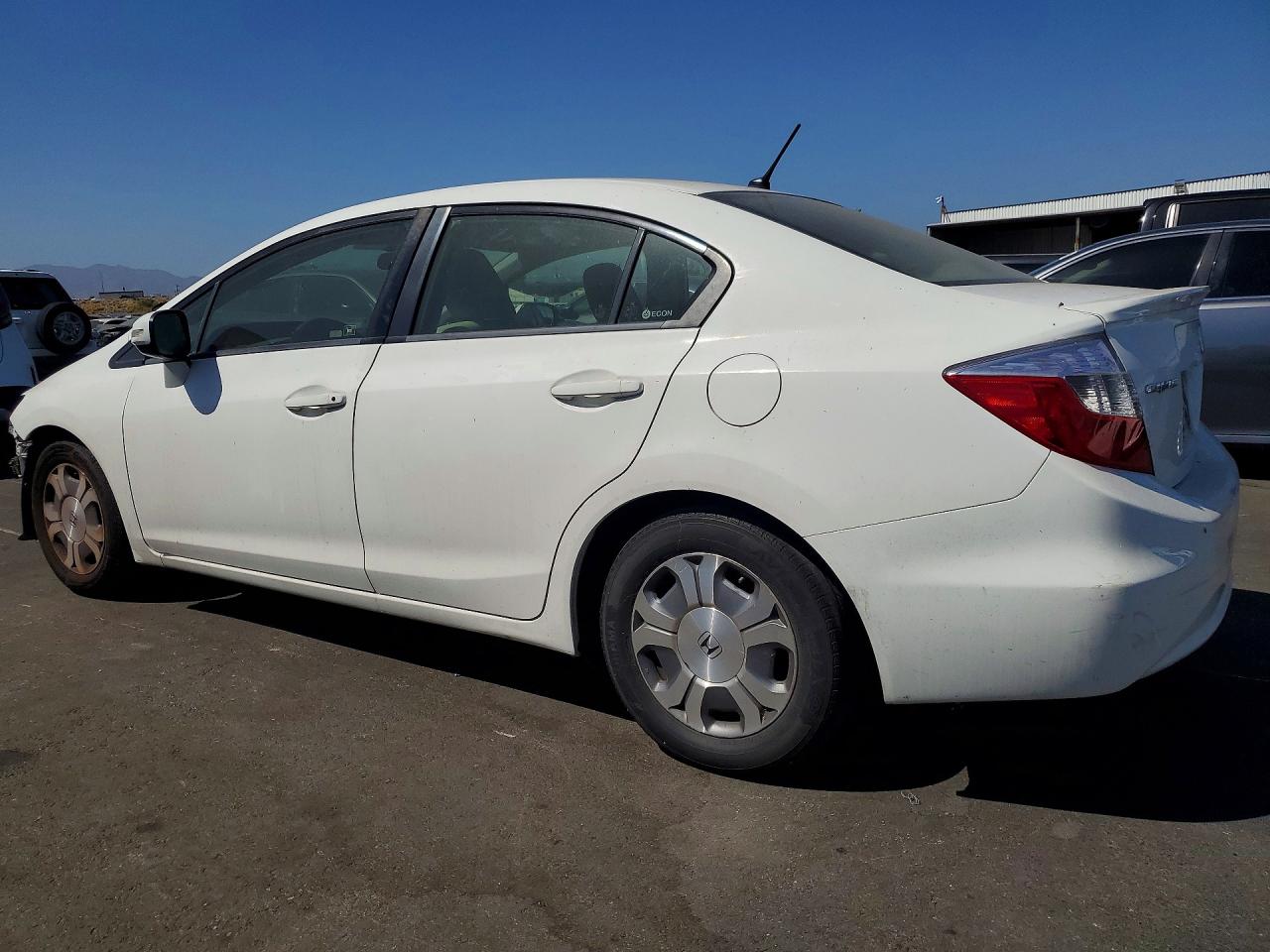 2012 Honda Civic Hybrid White vin: JHMFB4F27CS007748