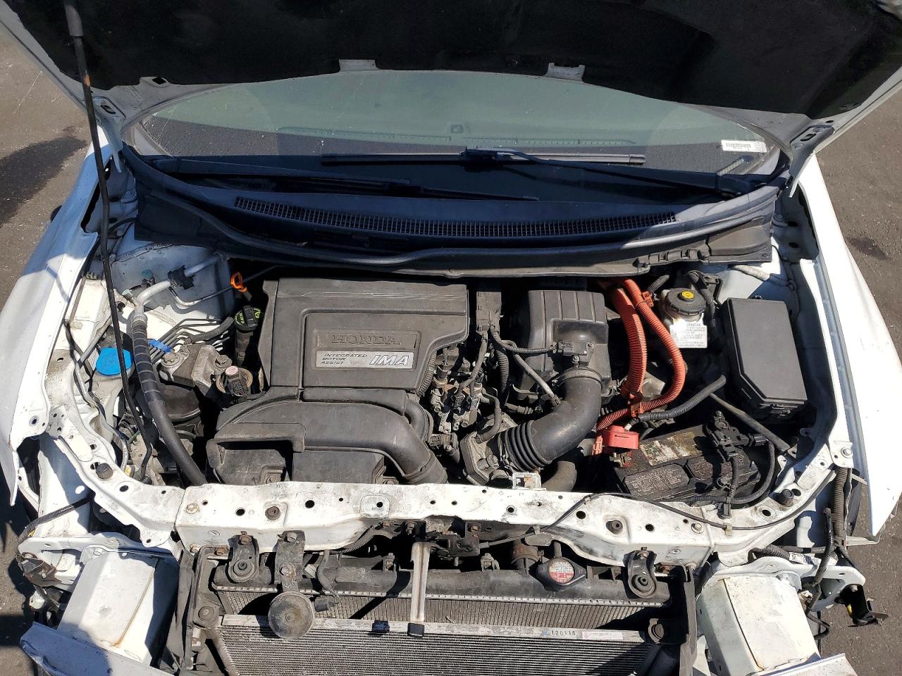 2012 Honda Civic Hybrid White vin: JHMFB4F27CS007748