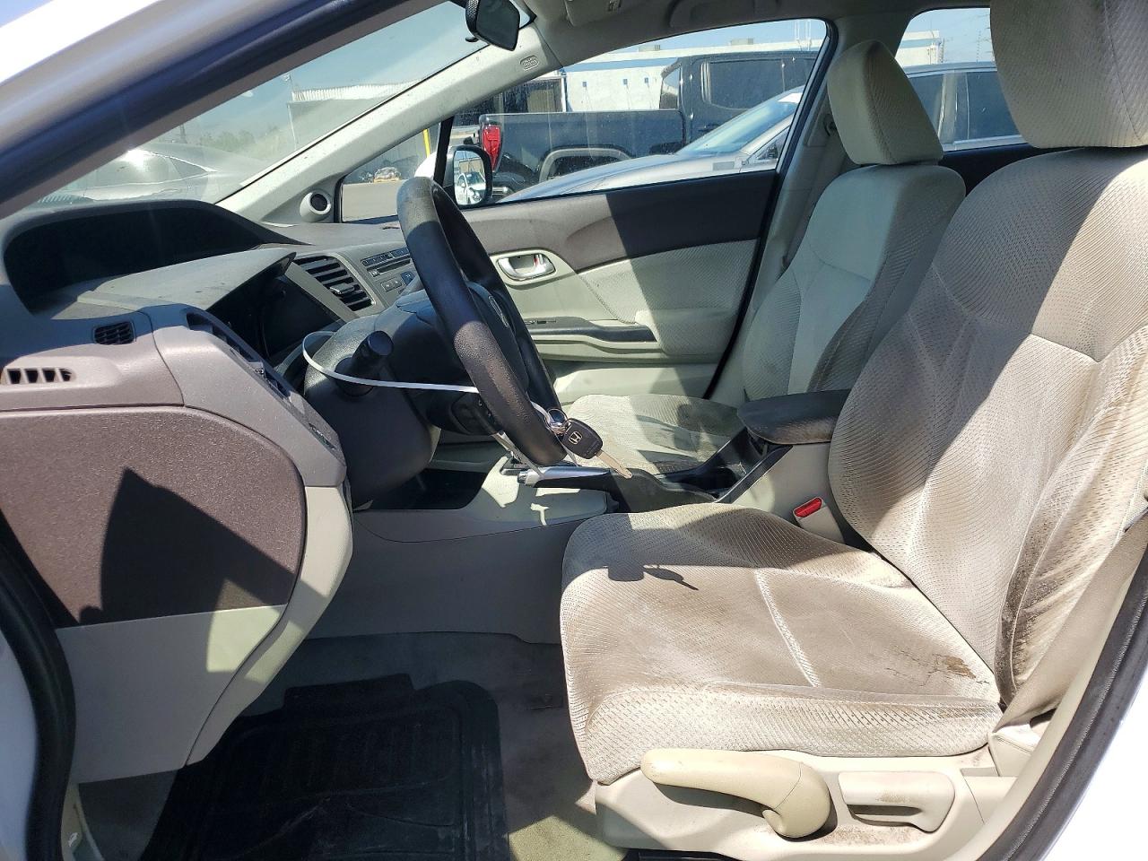 2012 Honda Civic Hybrid White vin: JHMFB4F27CS007748