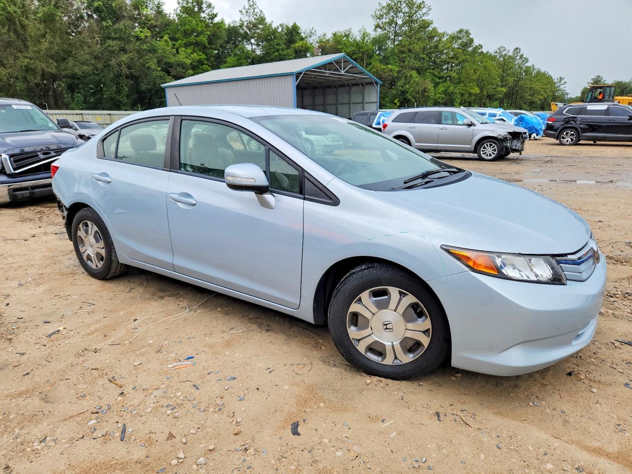 2012 Honda Civic Blue vin: JHMFB4F27CS009127