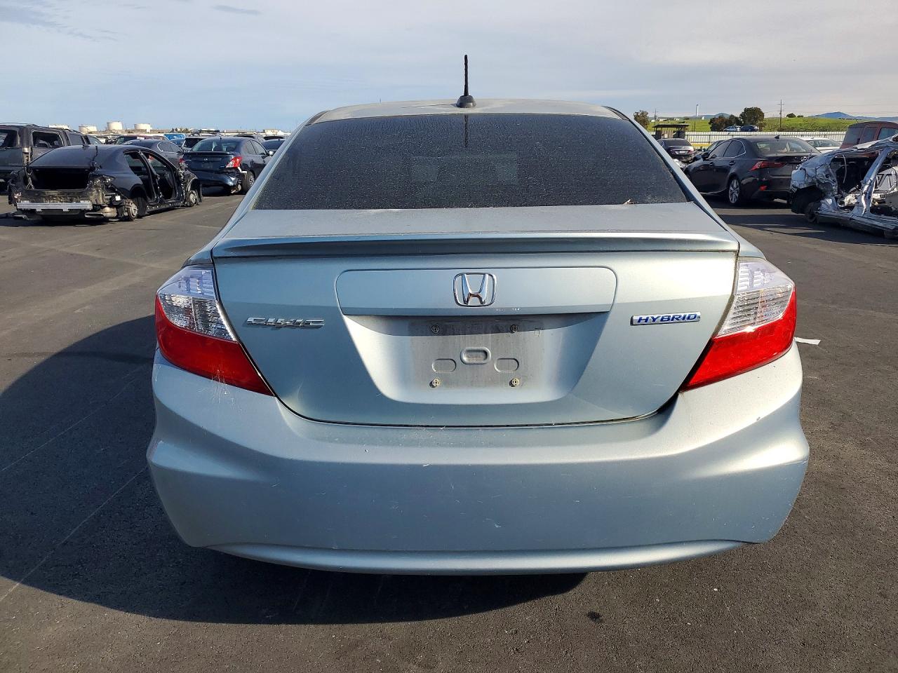 2012 Honda Civic Hybrid Blue vin: JHMFB4F28CS001067