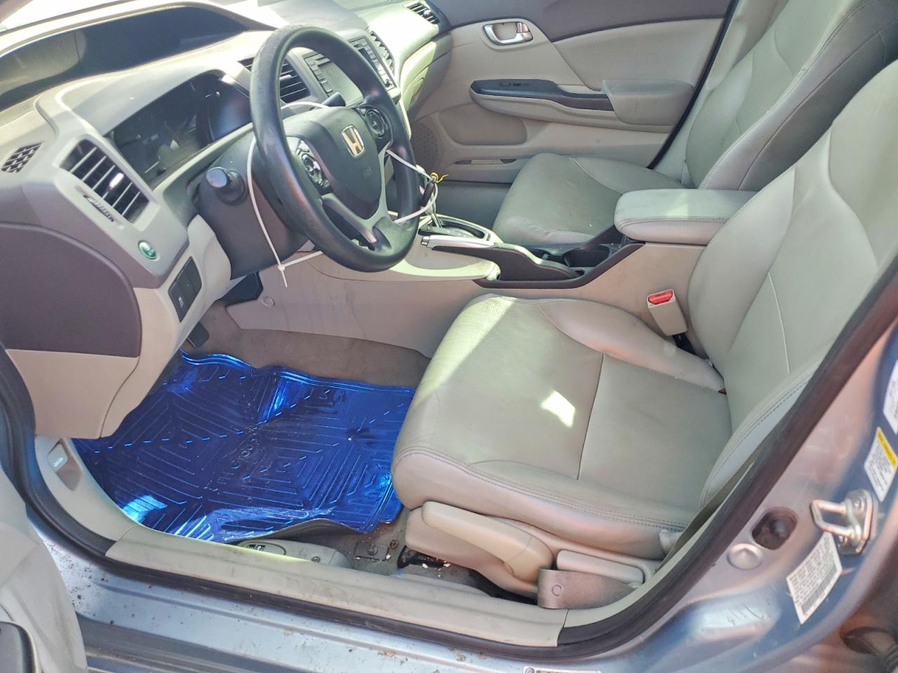 2012 Honda Civic Hybrid Blue vin: JHMFB4F28CS001067