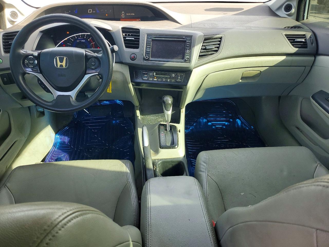 2012 Honda Civic Hybrid Blue vin: JHMFB4F28CS001067
