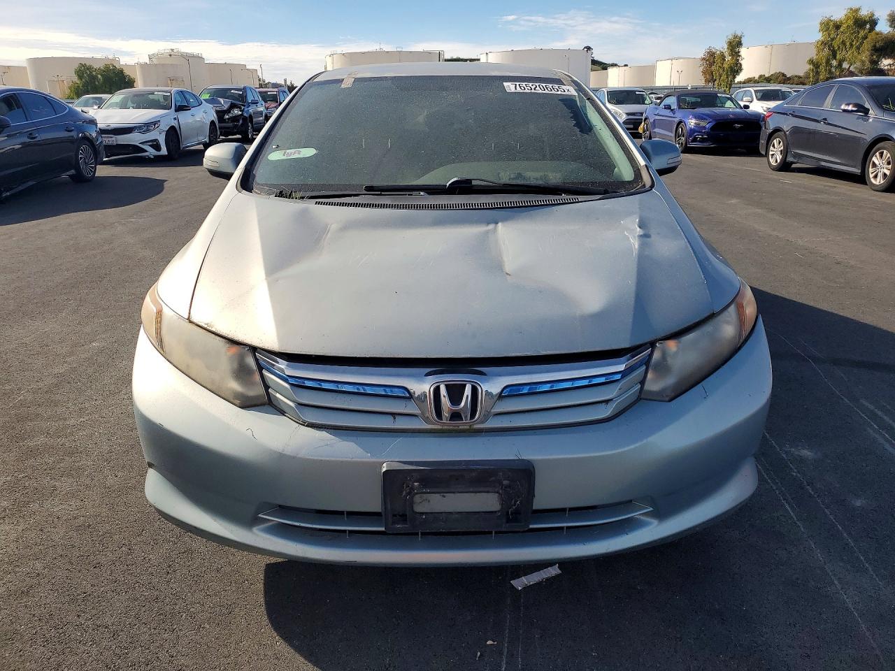 2012 Honda Civic Hybrid Blue vin: JHMFB4F28CS001067
