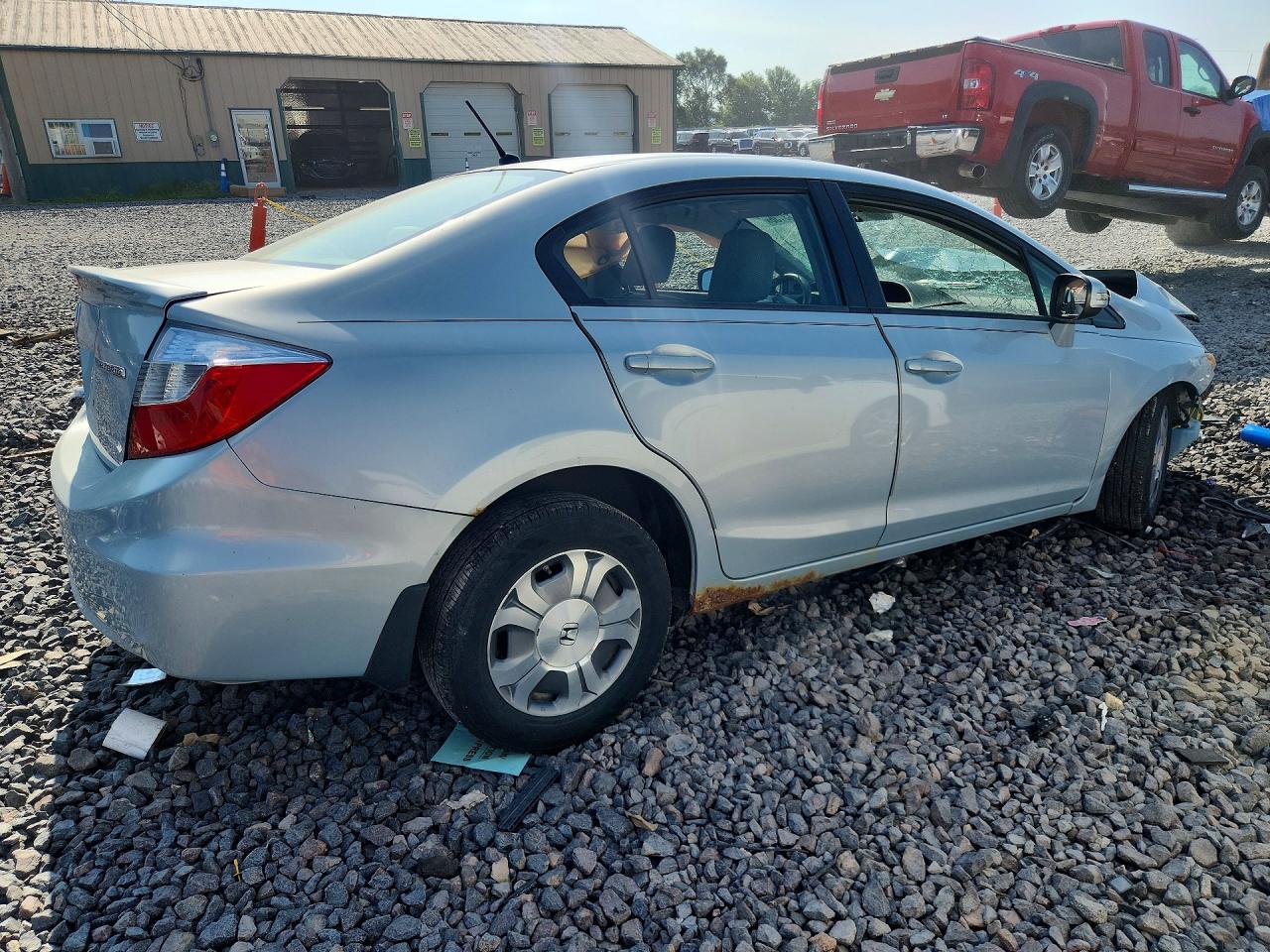 2012 Honda Civic Hybrid Silver vin: JHMFB4F28CS001800