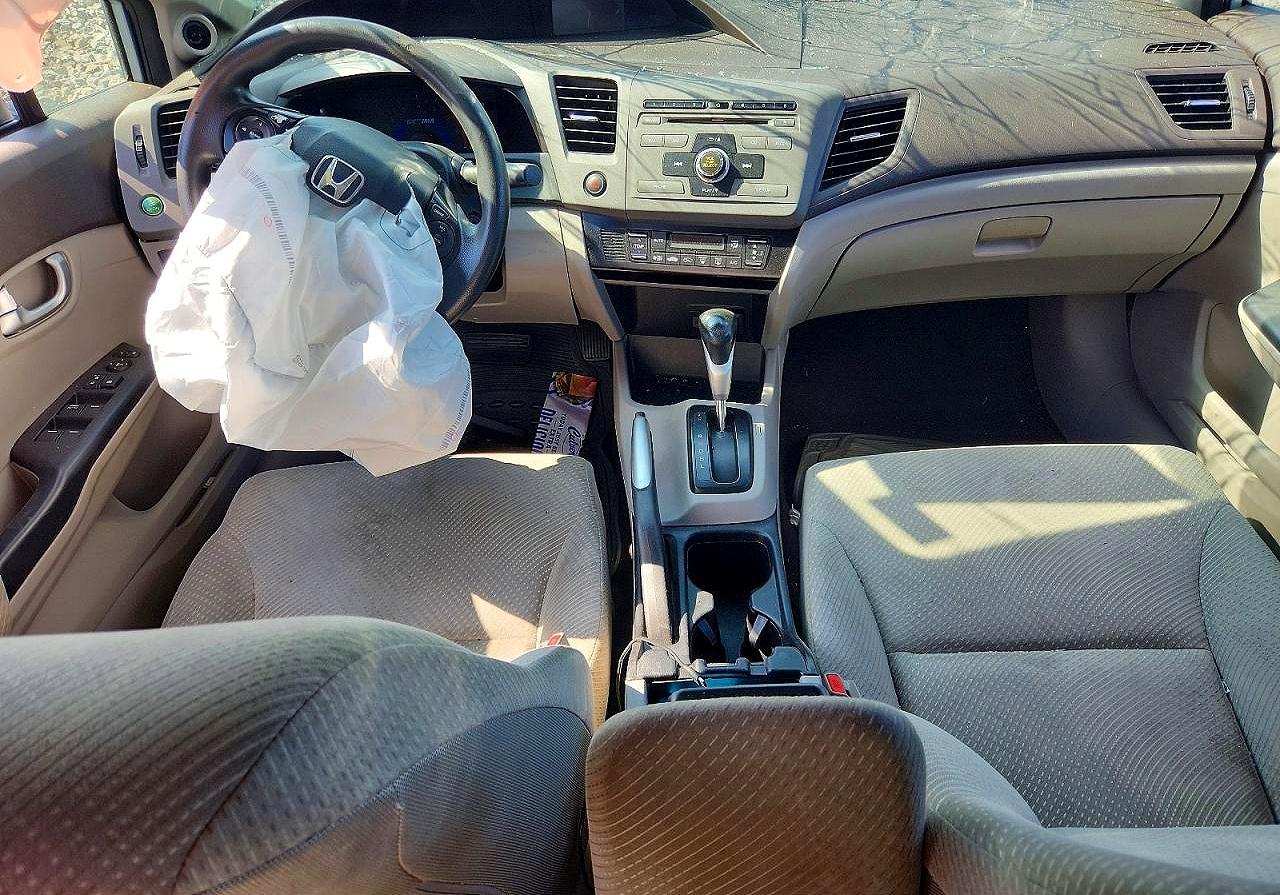 2012 Honda Civic Hybrid Silver vin: JHMFB4F28CS001800