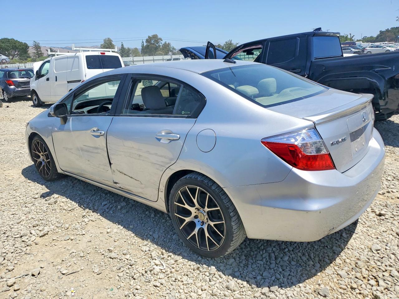 2012 Honda Civic Hybrid Silver vin: JHMFB4F28CS010402