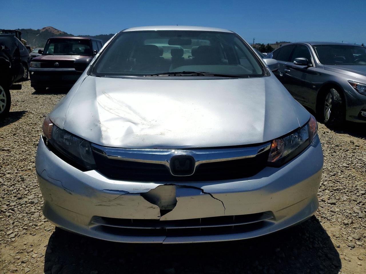 2012 Honda Civic Hybrid Silver vin: JHMFB4F28CS010402