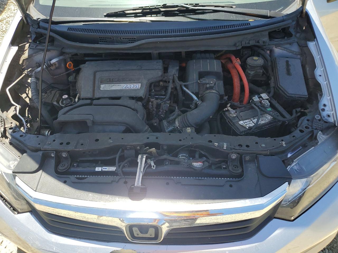 2012 Honda Civic Hybrid Silver vin: JHMFB4F28CS010402