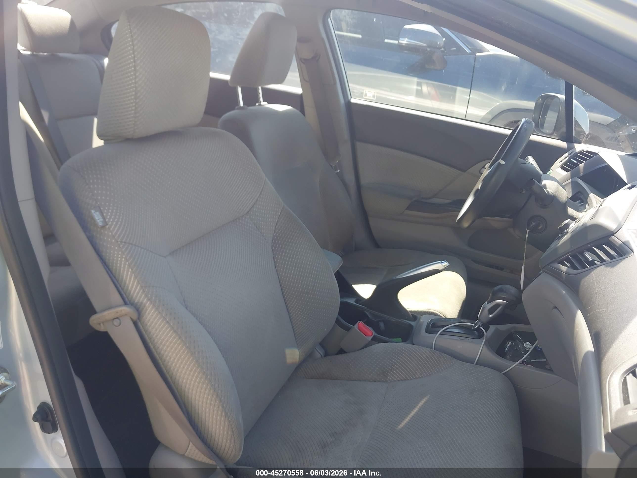 2012 Honda Civic Hybrid   Silver vin: JHMFB4F29CS000400