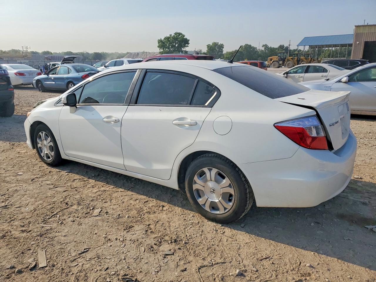 2012 Honda Civic Hybrid White vin: JHMFB4F2XCS000261