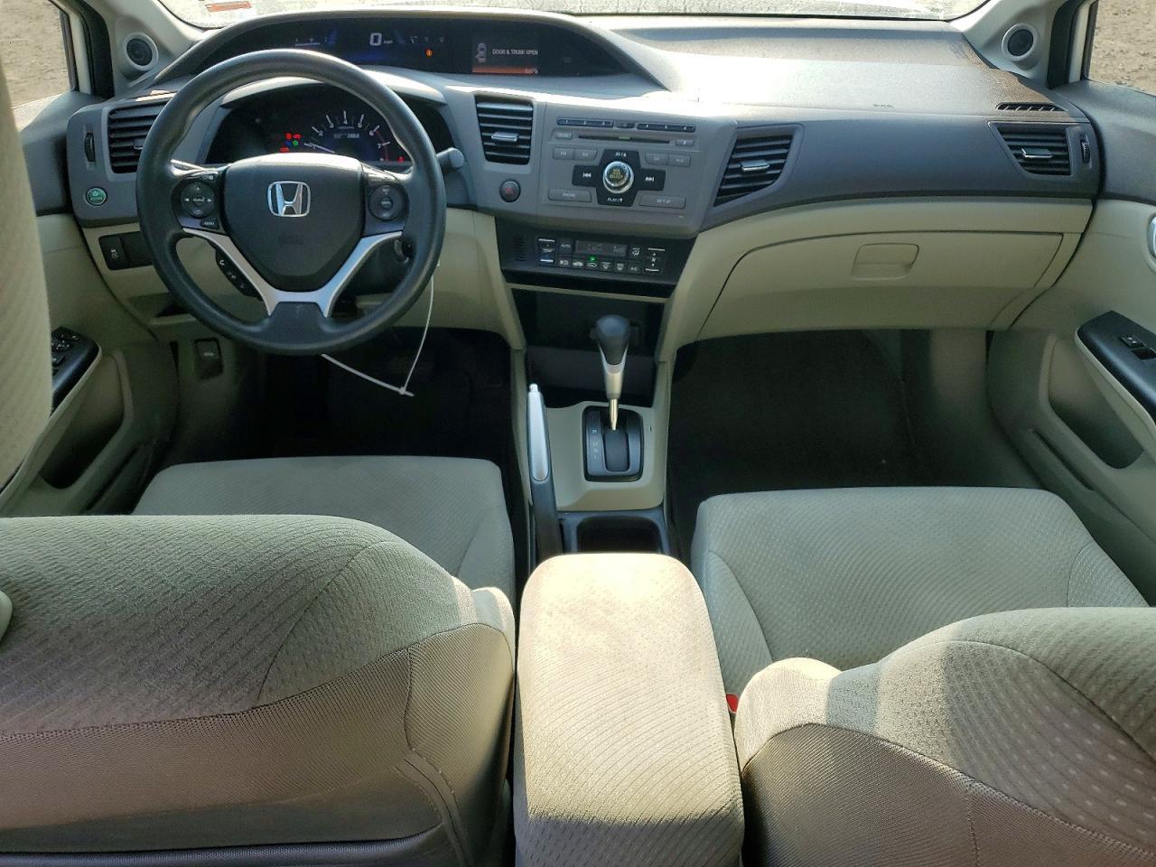 2012 Honda Civic Hybrid White vin: JHMFB4F2XCS000261