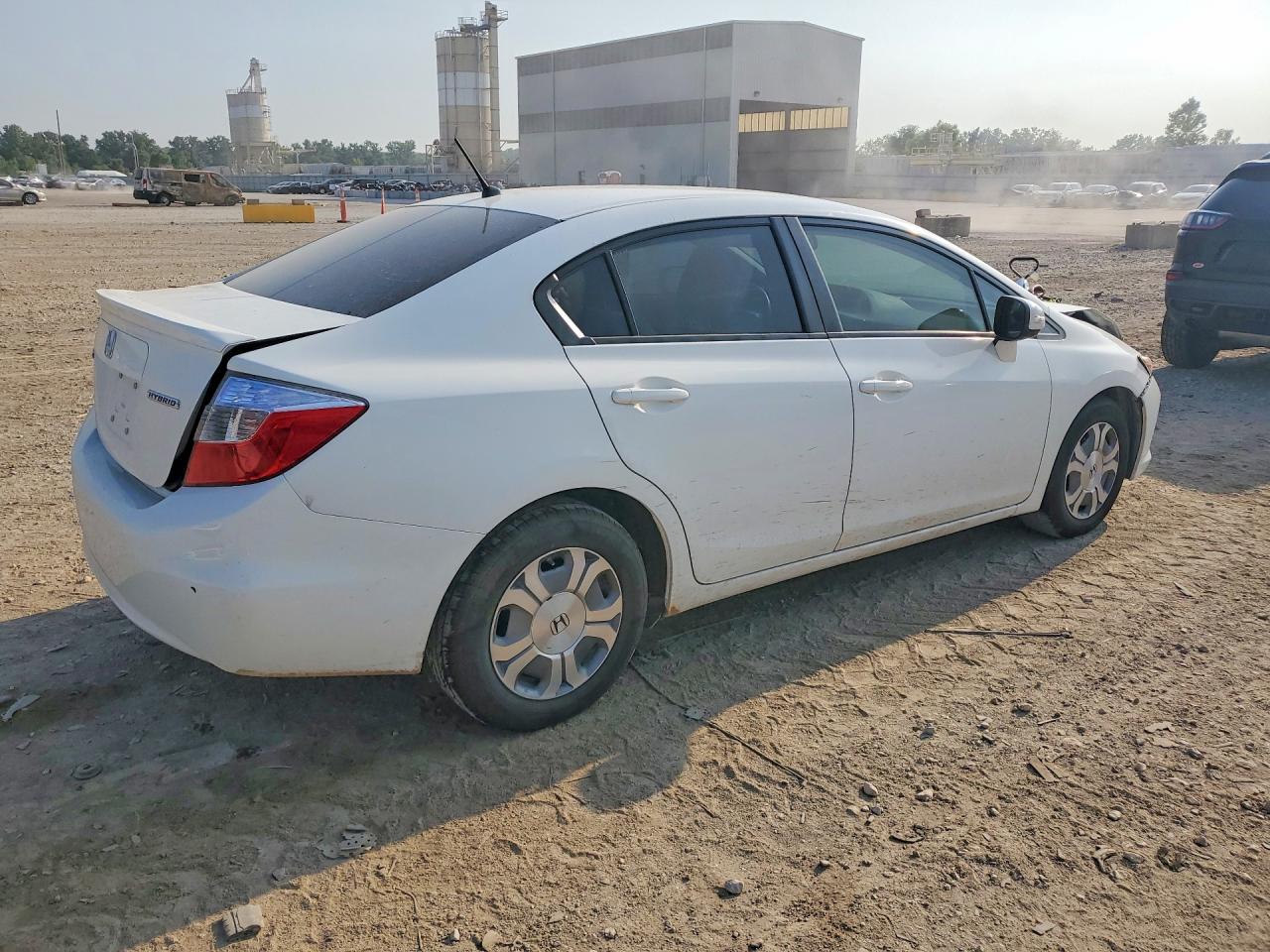 2012 Honda Civic Hybrid White vin: JHMFB4F2XCS000261