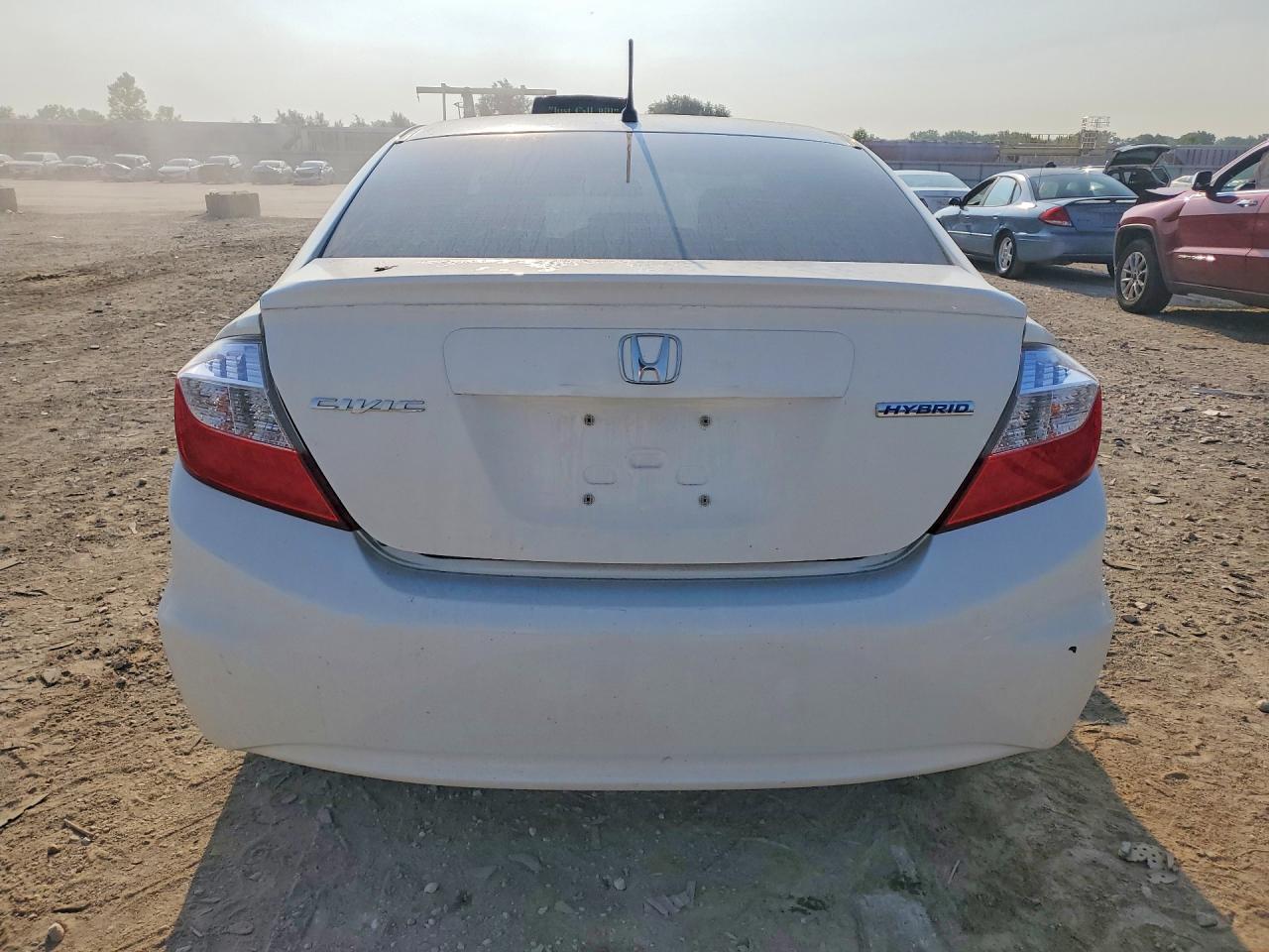 2012 Honda Civic Hybrid White vin: JHMFB4F2XCS000261
