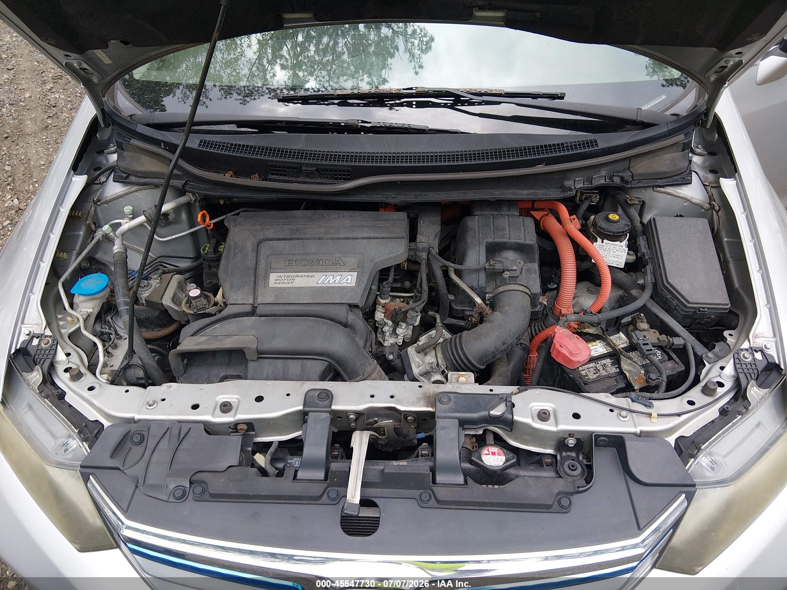 2012 Honda Civic Hybrid   Silver vin: JHMFB4F2XCS000437