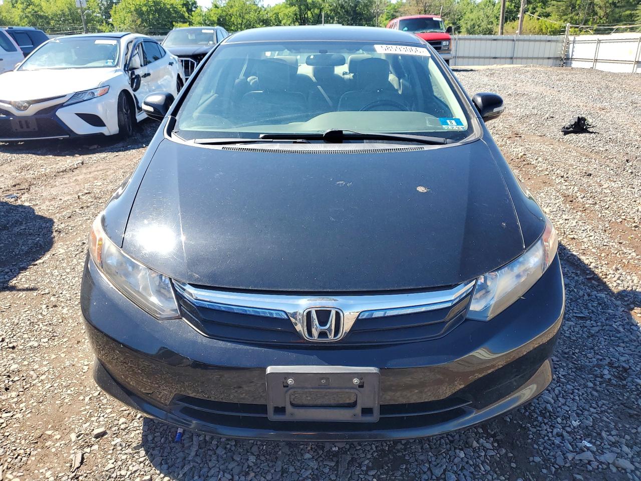 2012 Honda Civic Hybrid L Black vin: JHMFB4F30CS008247