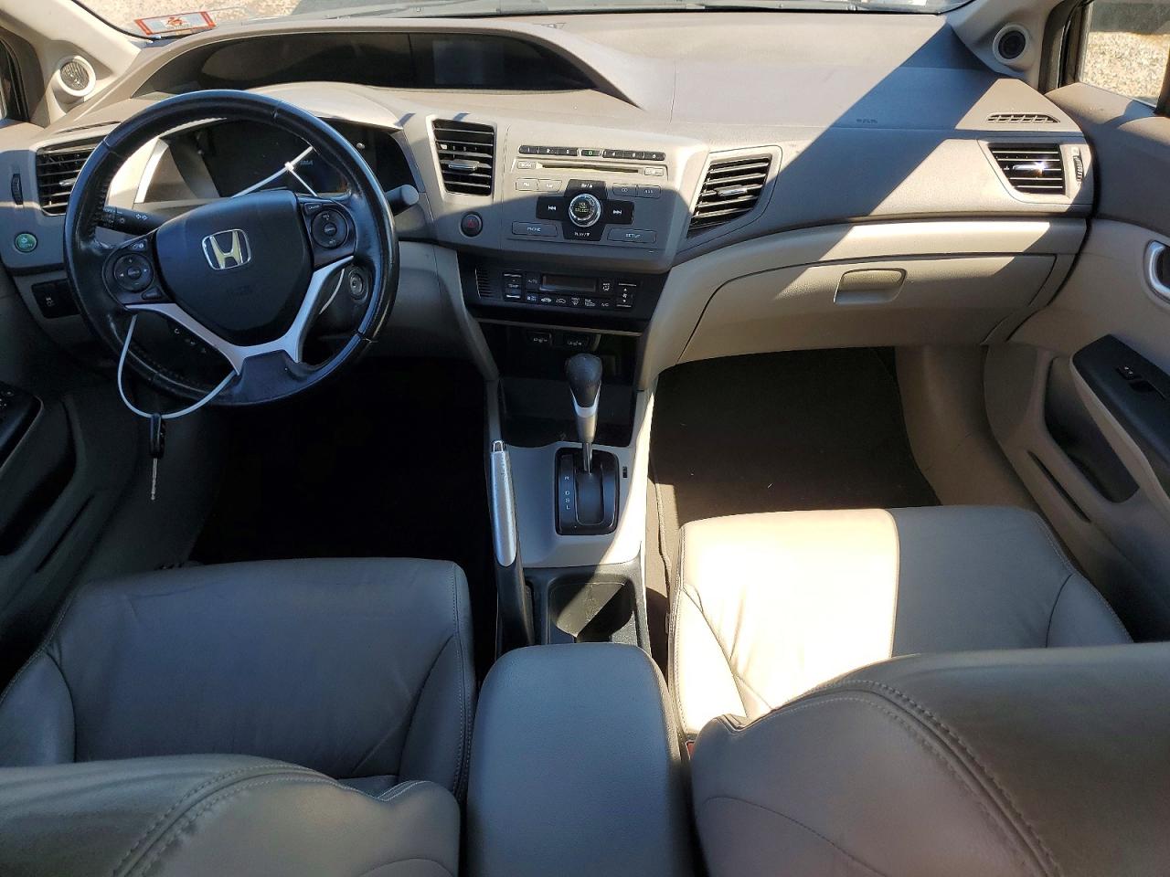 2012 Honda Civic Hybrid L Black vin: JHMFB4F30CS008247