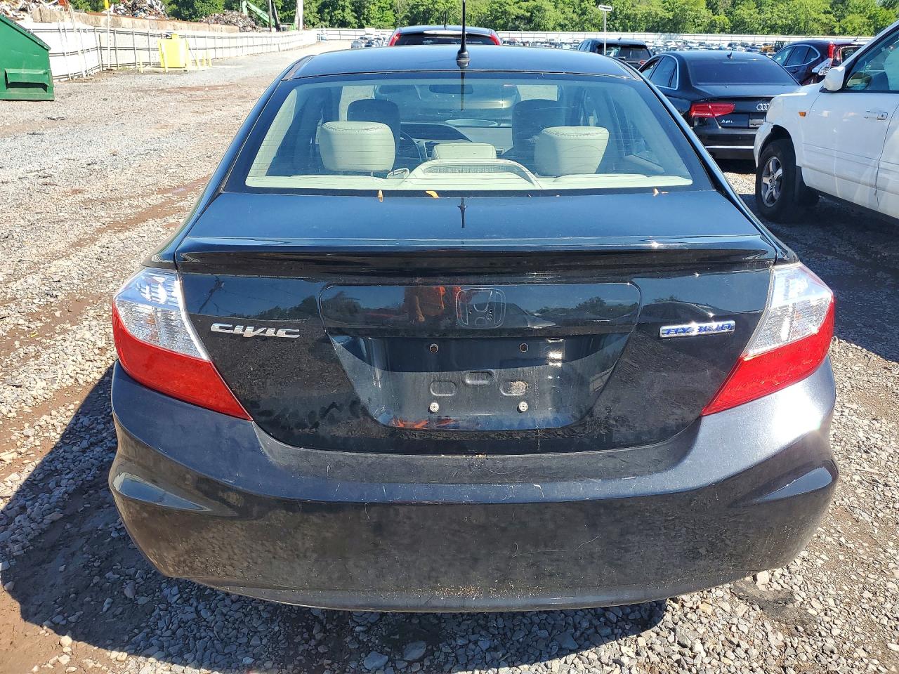 2012 Honda Civic Hybrid L Black vin: JHMFB4F30CS008247