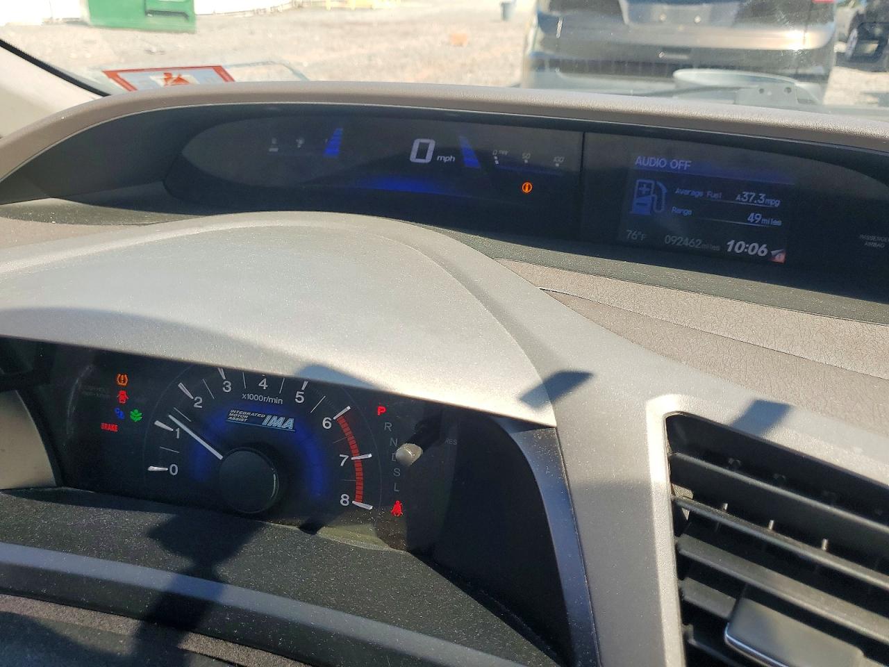 2012 Honda Civic Hybrid L Black vin: JHMFB4F30CS008247