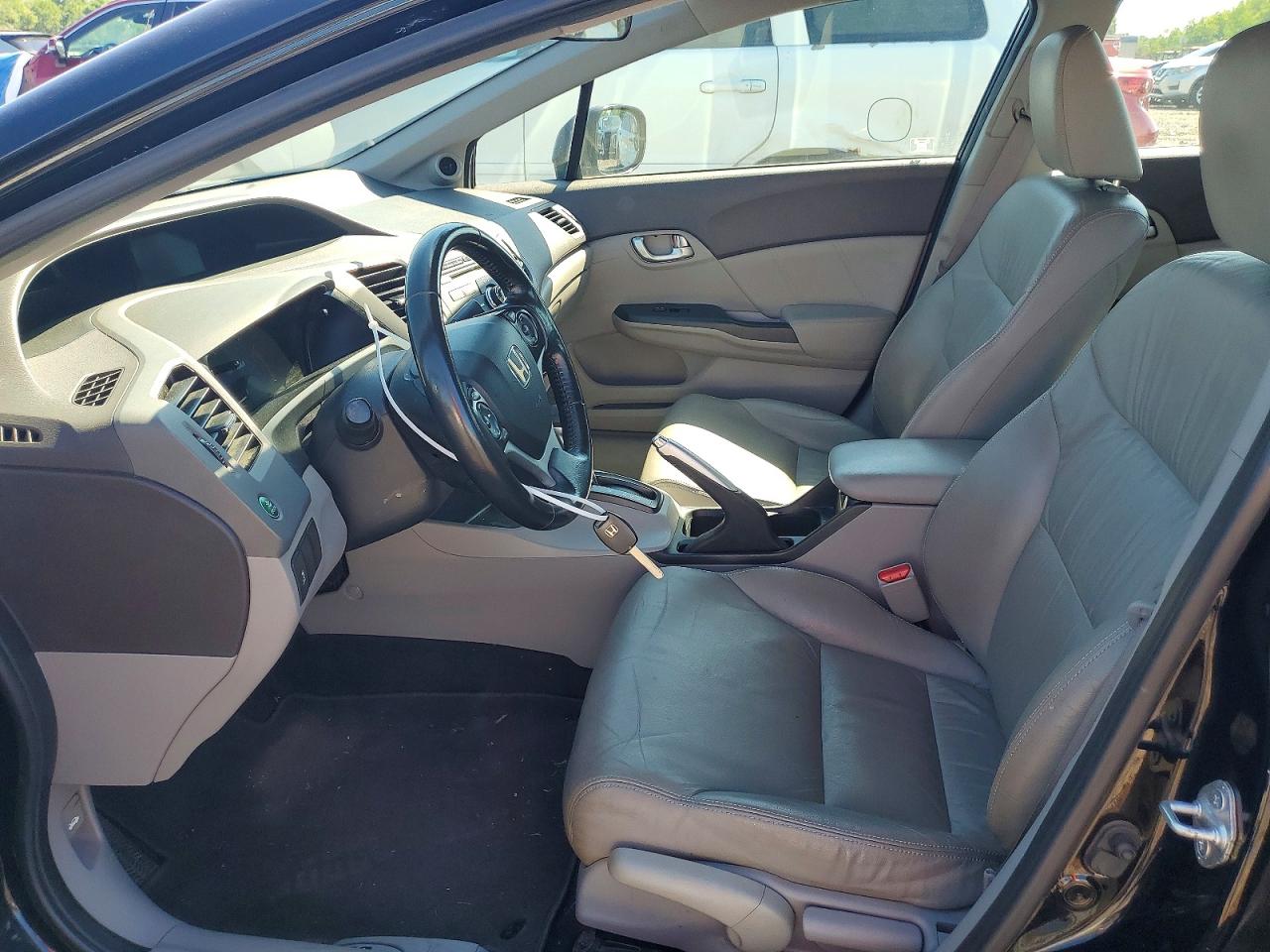 2012 Honda Civic Hybrid L Black vin: JHMFB4F30CS008247