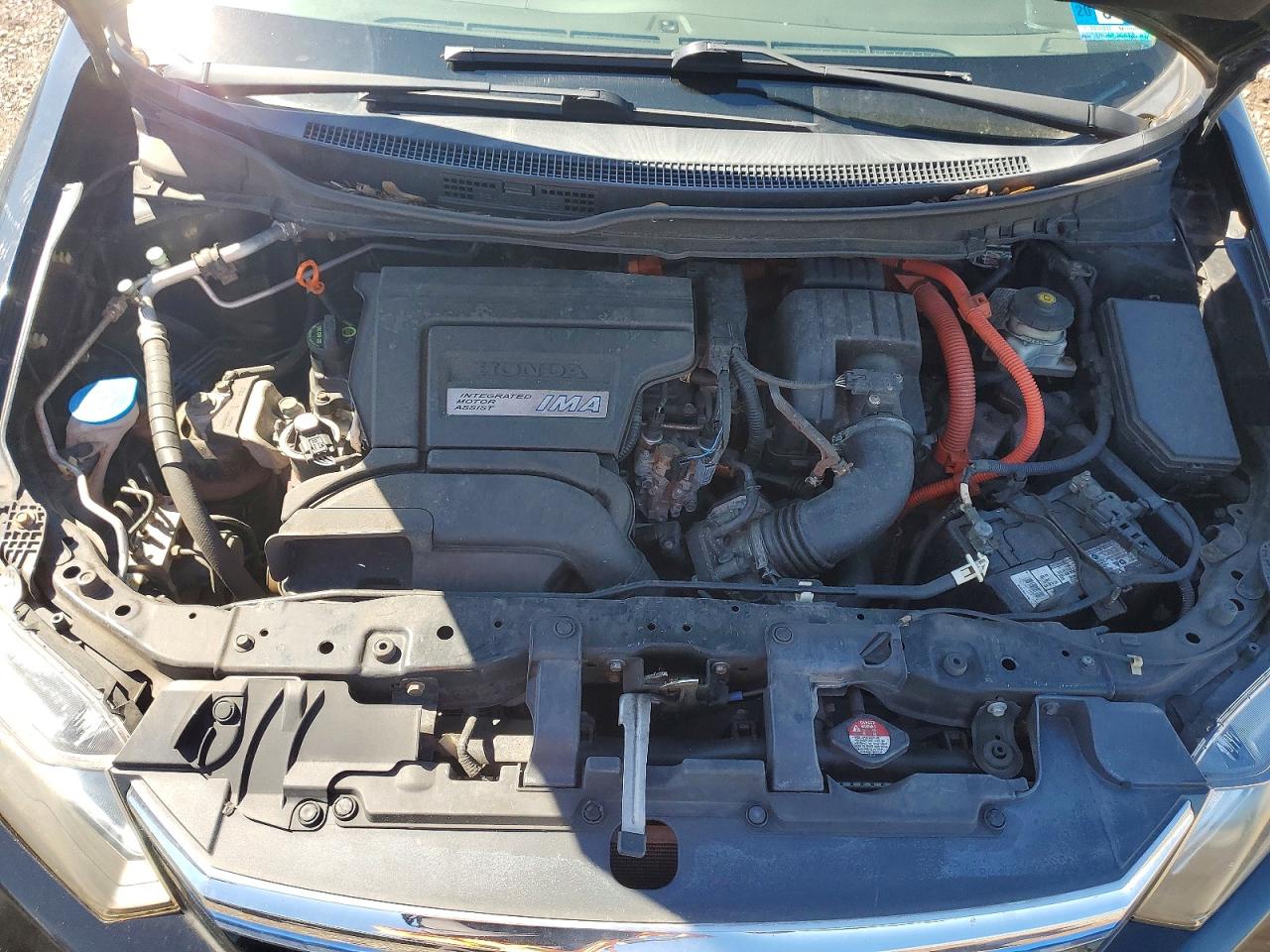 2012 Honda Civic Hybrid L Black vin: JHMFB4F30CS008247