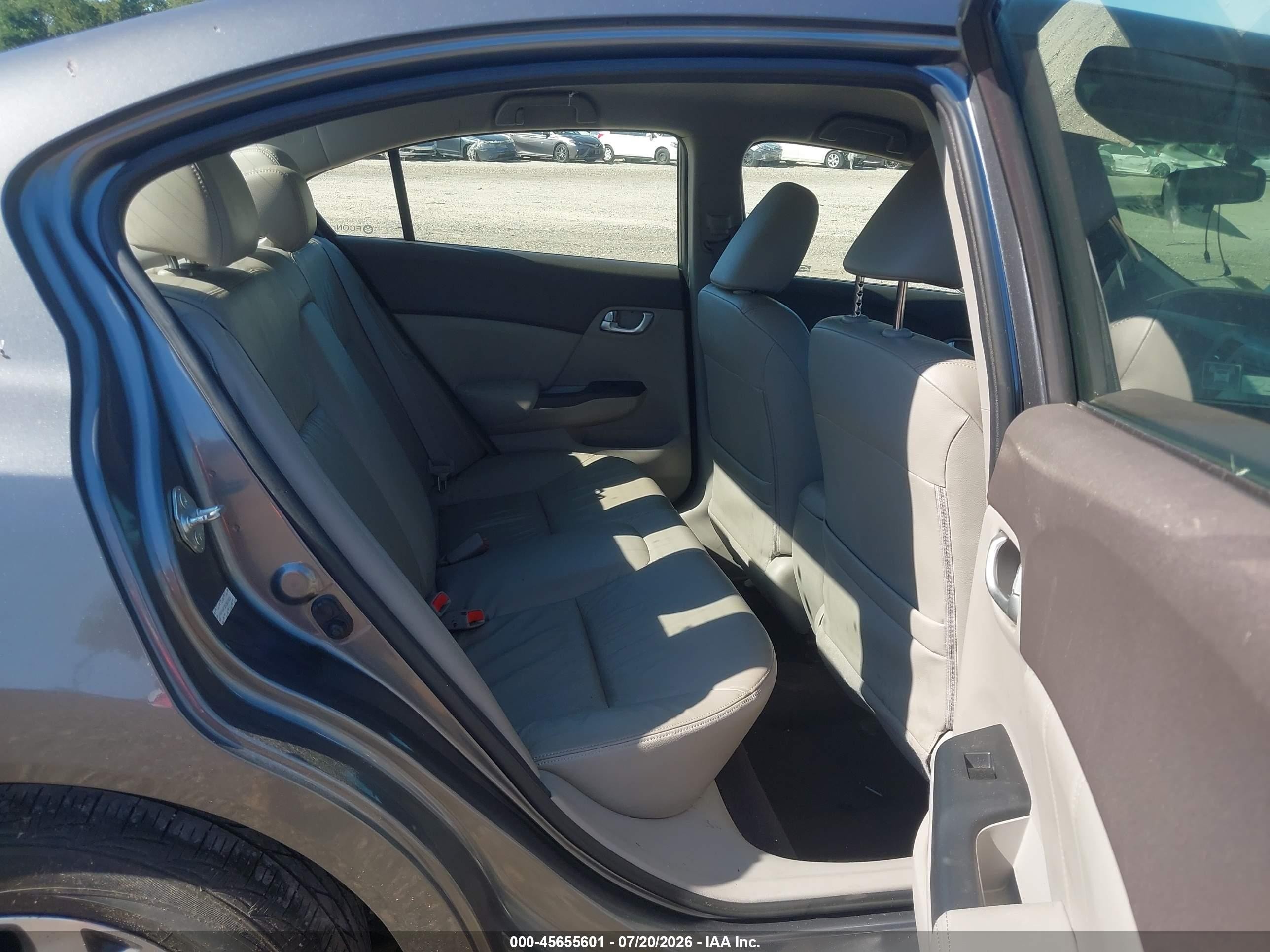 2012 Honda Civic Hybrid Gray vin: JHMFB4F32CS003020