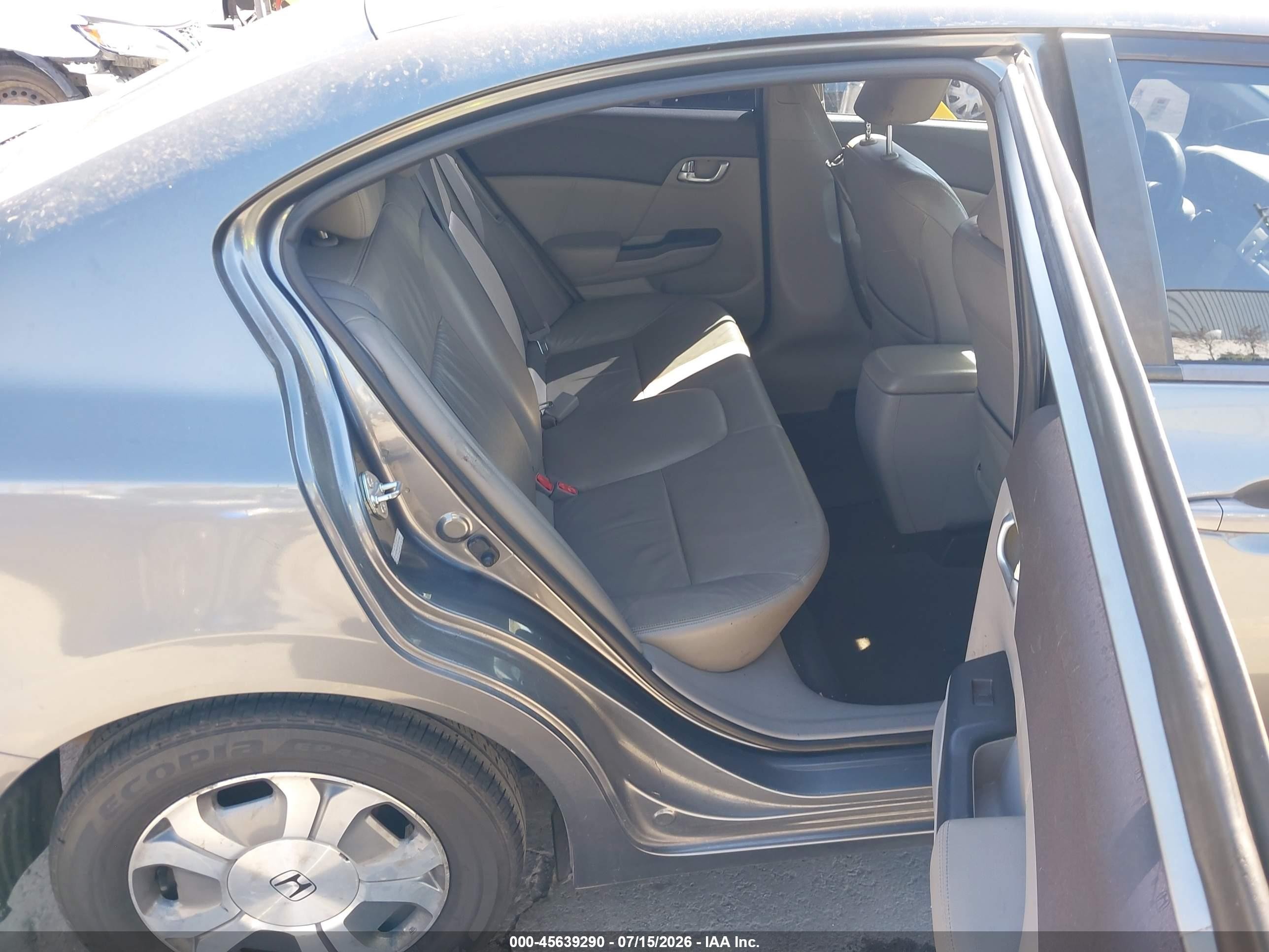 2012 Honda Civic Hybrid   Серый vin: JHMFB4F32CS005883