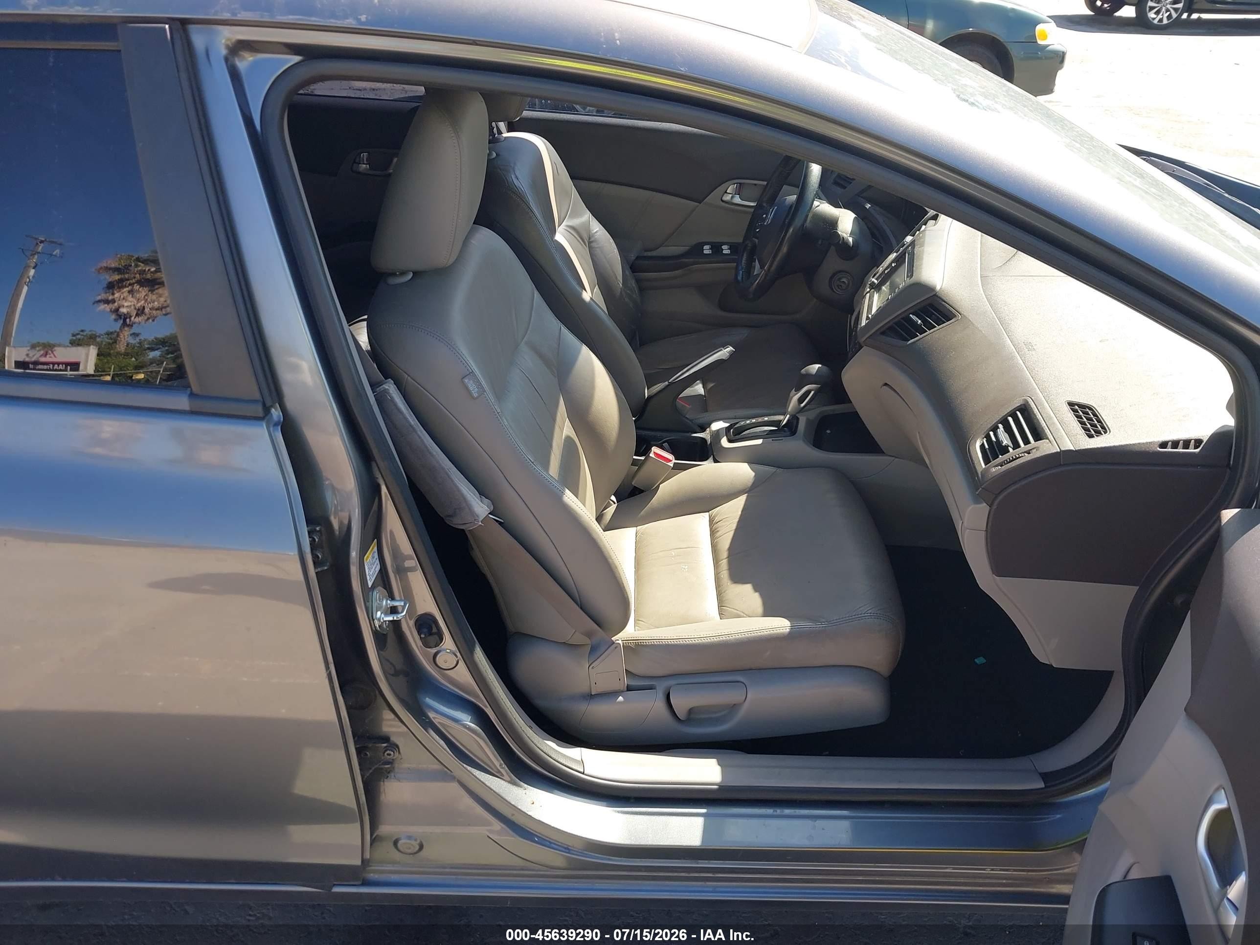 2012 Honda Civic Hybrid   Серый vin: JHMFB4F32CS005883