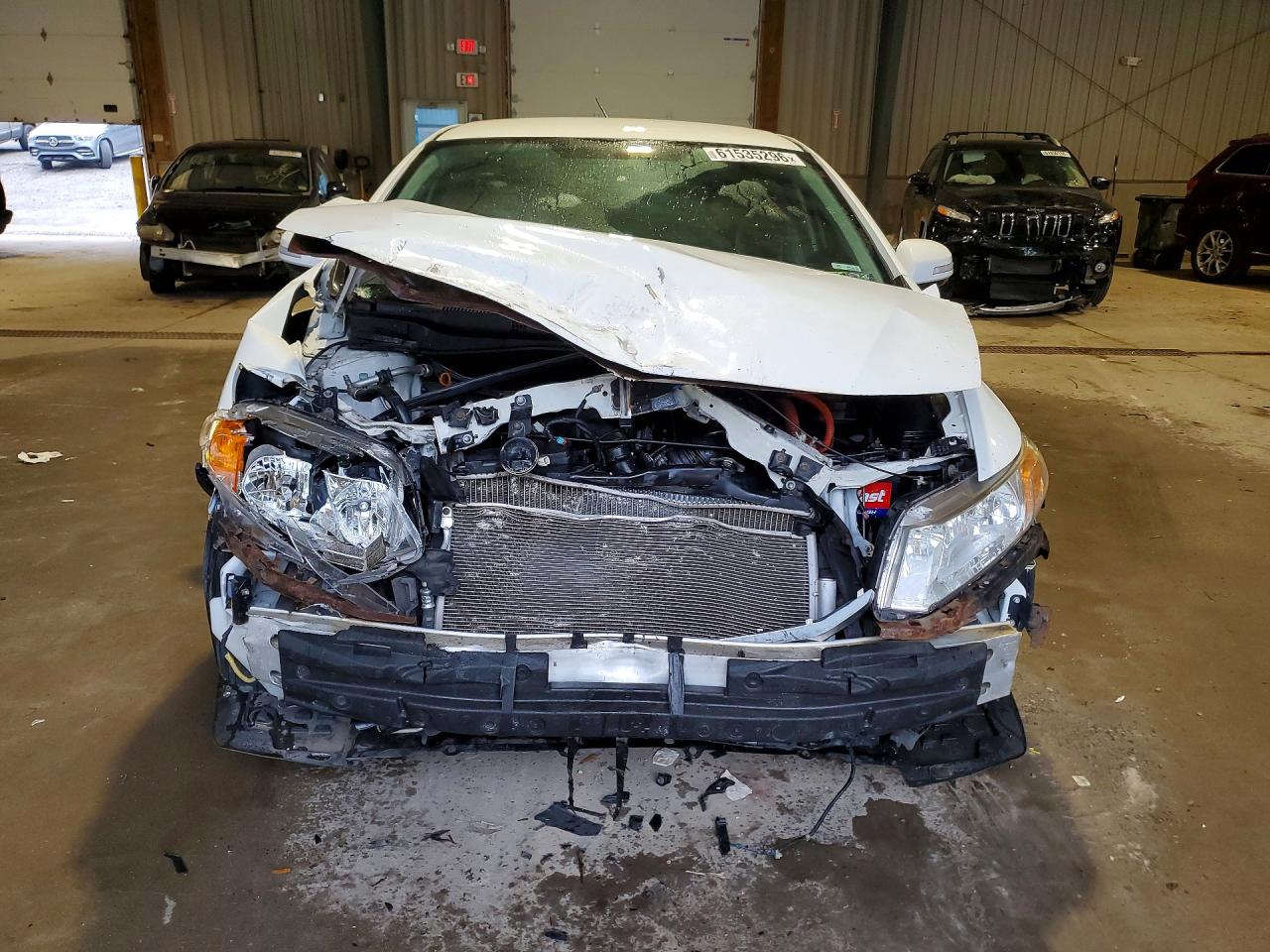 2012 Honda Civic Hybrid L White vin: JHMFB4F32CS007293