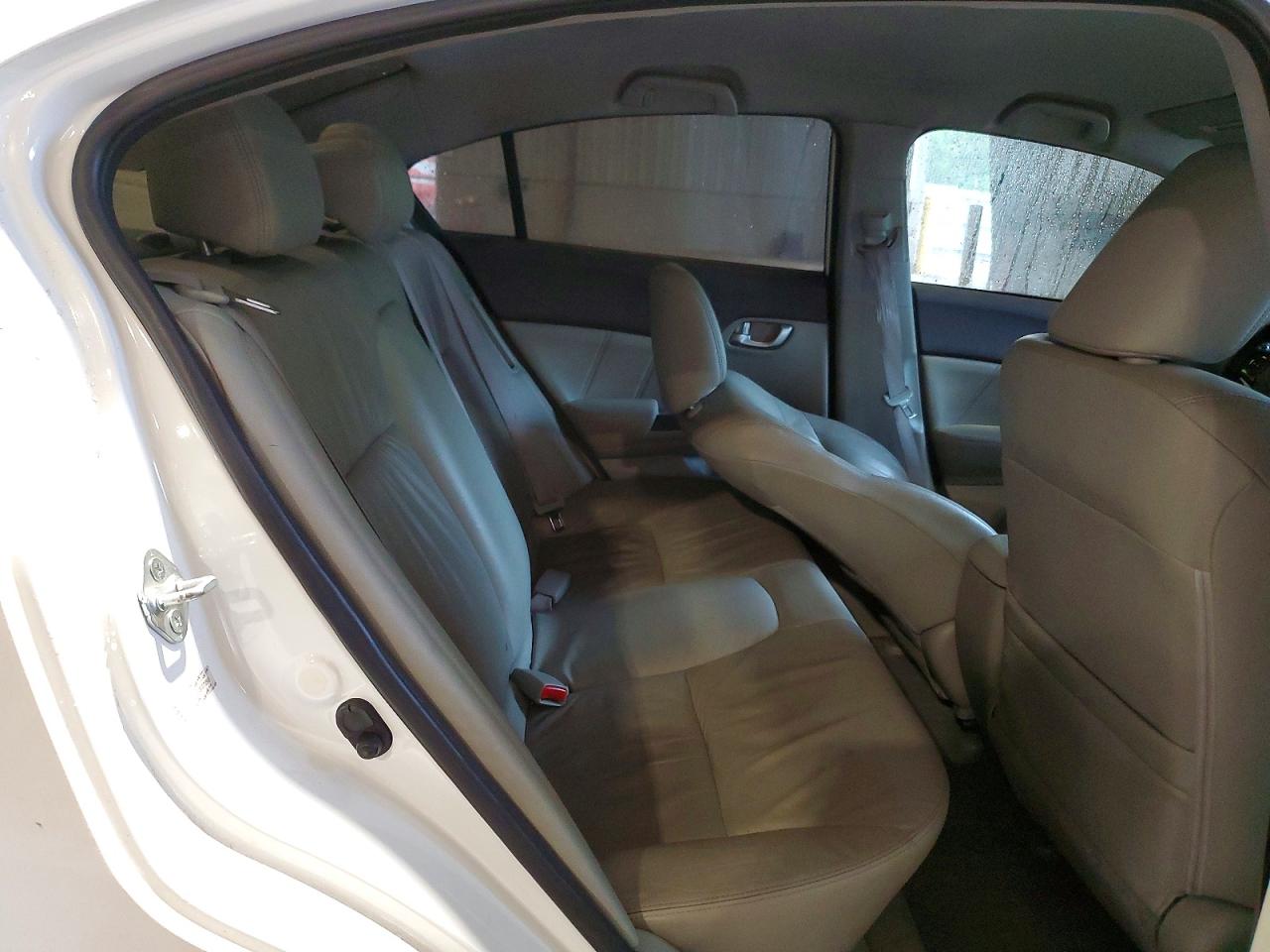 2012 Honda Civic Hybrid L White vin: JHMFB4F32CS007293