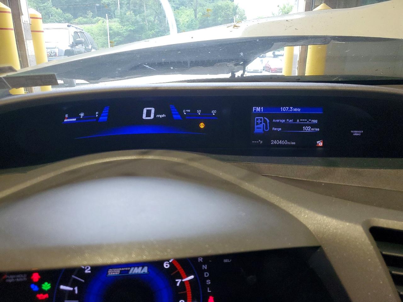 2012 Honda Civic Hybrid L White vin: JHMFB4F32CS007293